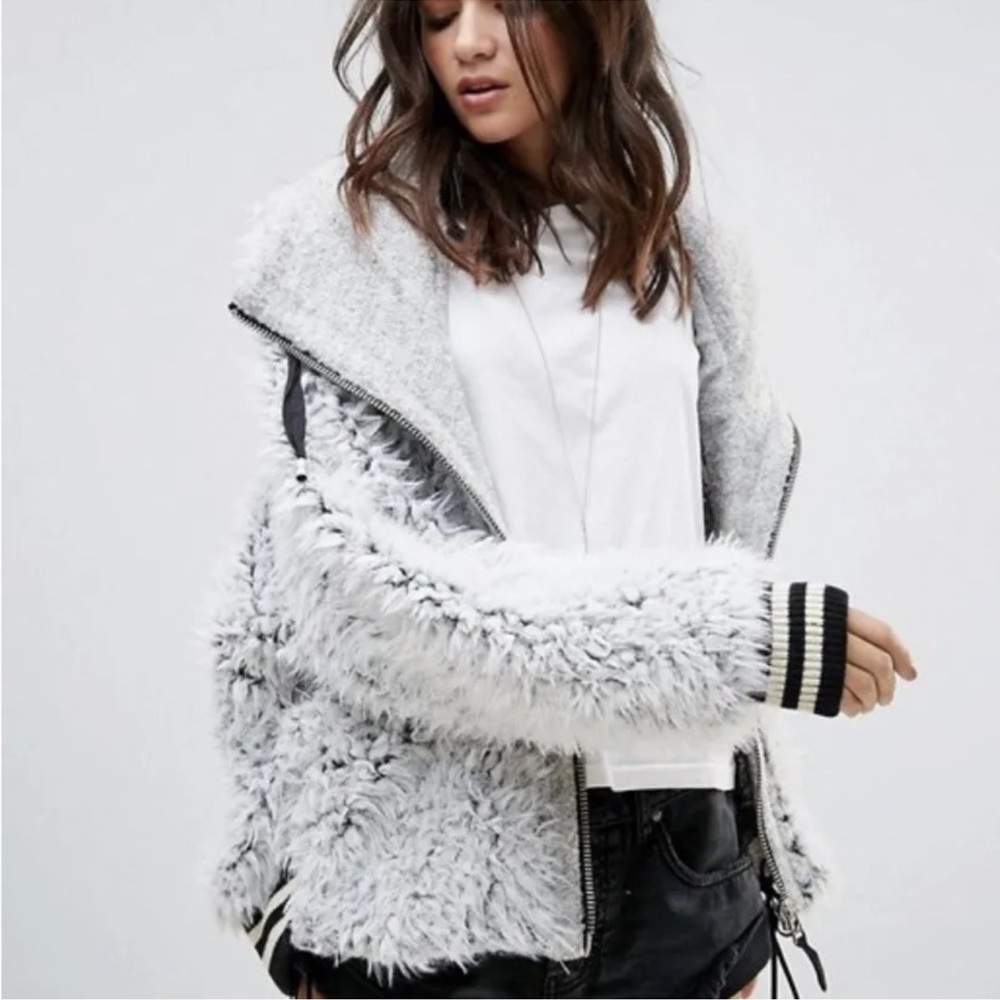 Free People! Fluffy Dolman Jacket Coat! - Picture 14 of 14